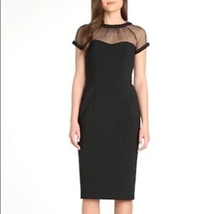 Crepe Sheath Cocktail Dress